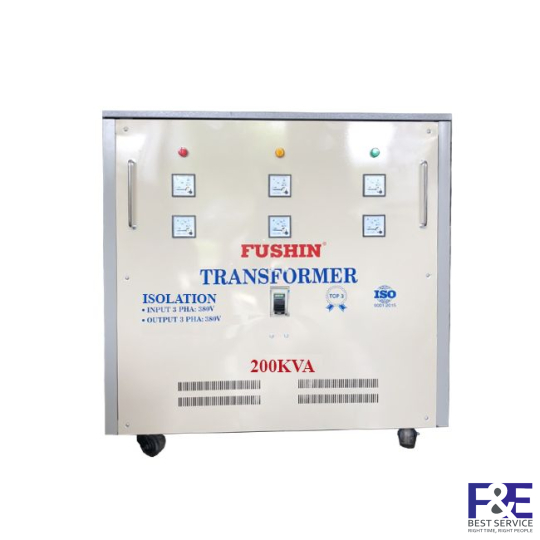 Biến áp cách ly 3 Pha 380V ra 380V 200KVA (Dây Nhôm)
