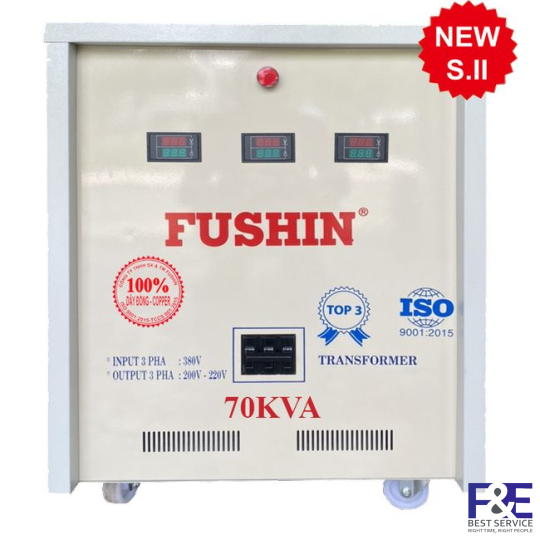 Biến áp tự ngẫu 3 Pha 380V ra 220V 70KVA (Dây Đồng)