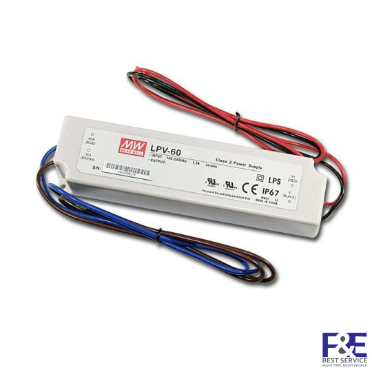 Bộ nguồn LED Meanwell LPV-60-24 (24V 60W 2.5A)