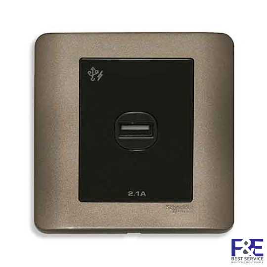 Ổ sạc USB đơn 2.1A Schneider E8431USB_SZ_G19
