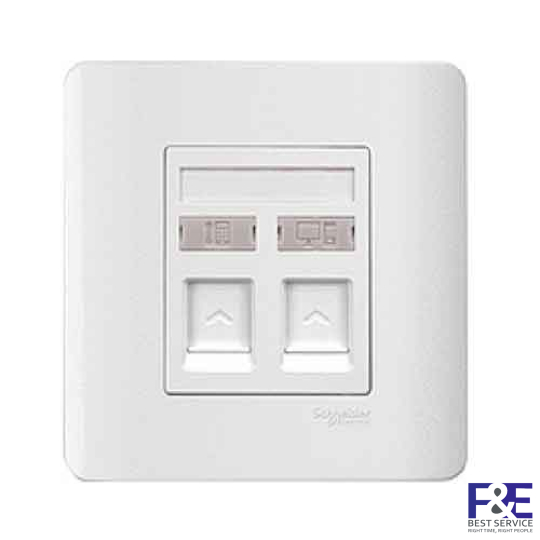 Ổ Cắm Mạng + Điện Thoại E8432TDRJS_6_G19