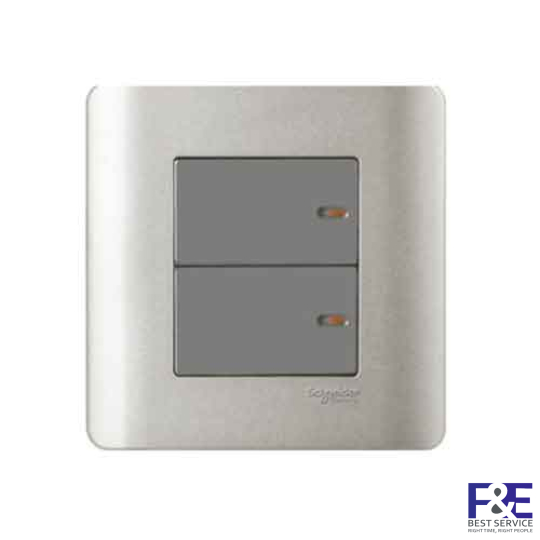 Công tắc đôi 1 chiều E8432_1_SA_G19