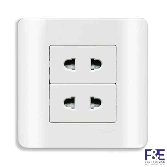 Ổ cắm đôi 2 chấu E84426U2_G19