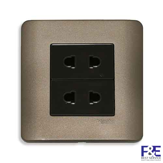Ổ cắm đôi 2 chấu E84426U2_SZ_G19