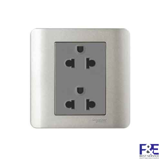 Ổ cắm đôi 3 chấu 16A Schneider E84426UES2_SA_G19