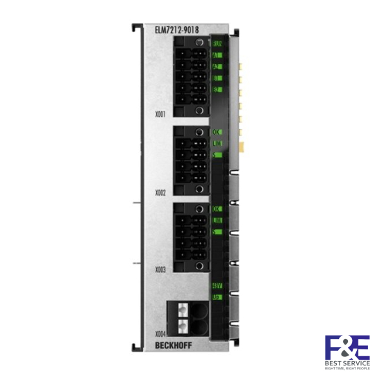 ELM7212-9018 | EtherCAT Terminal, 2-channel motion interface, servo motor, 48 V DC, 4.5 A, OCT, STO, Safe Motion, TwinSAFE Logic