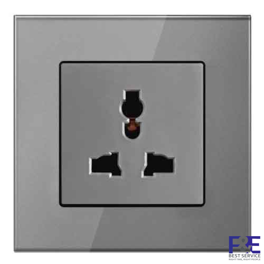 Ổ cắm đơn đa năng 13A Schneider KB413S_AS_G19