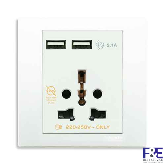 Ổ cắm đa năng và USB KB42616USB_WE_G19