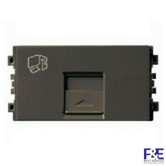 Ổ cắm mạng cat6, size S Schneider 8431SRJ6V_BZ_G19