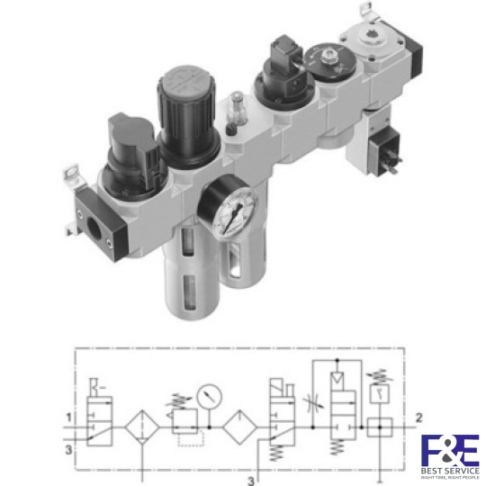 Bộ lọc kh&#237; n&#233;n Festo&#160;FRC-3/8-D-MIDI-KF