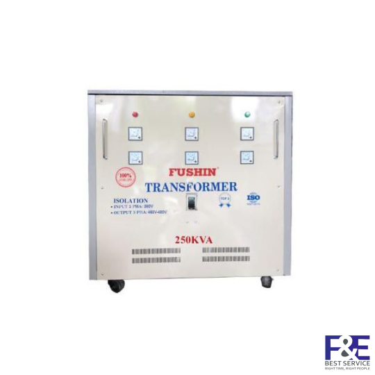 Biến áp cách ly 3 pha 380V ra 460-480V 150KVA (Dây Đồng)