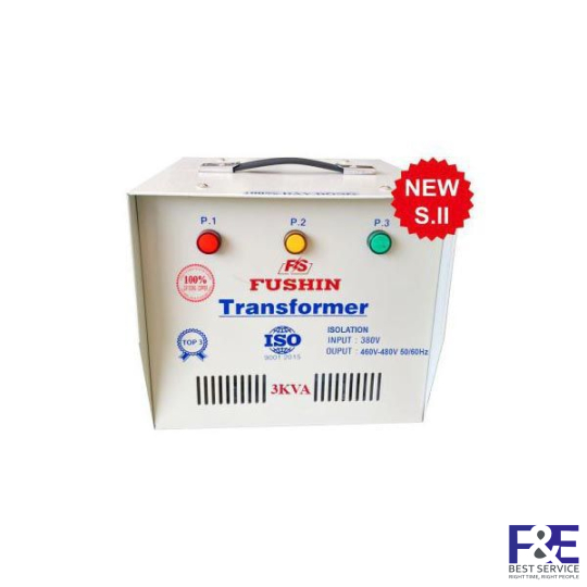 Biến áp cách ly 3 pha 380V ra 460-480V 3KVA (Dây Đồng)