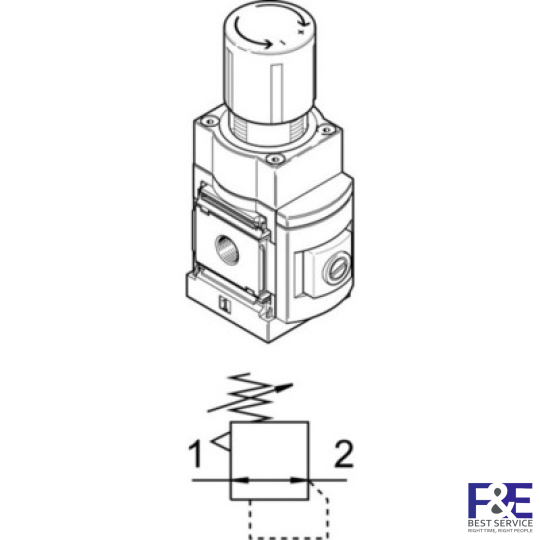 Bộ chỉnh &#225;p Festo MS6N-LRP-3/8-D7-A8-Z