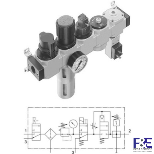 Bộ chỉnh lọc Festo&#160;-LFR-3/8-D-MIDI-KG