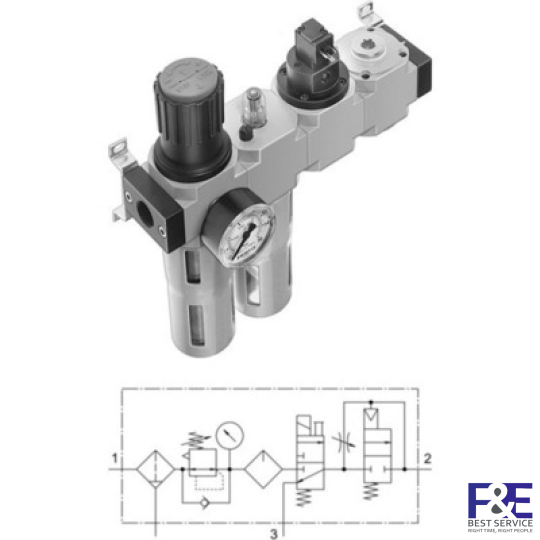 Bộ lọc kh&#237; n&#233;n Festo FRC-3/4-D-MAXI-KE