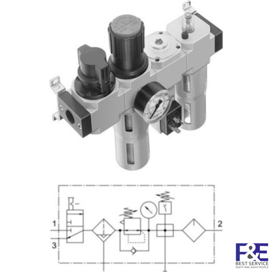 Bộ lọc kh&#237; n&#233;n Festo&#160;FRC-1/2-D-MAXI-KC-A