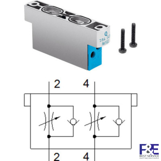 Van ti&#234;́t lưu Festo CPV14-BS-2XGRZZ-1/8
