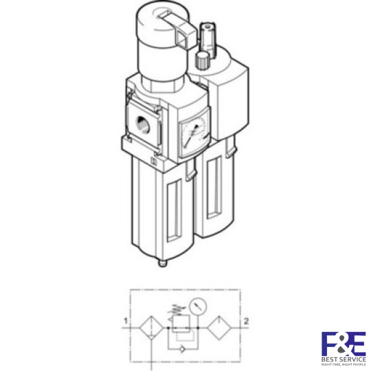 Bộ lọc kh&#237; n&#233;n Festo&#160;MSB4-1/4-FRC13-J120M1