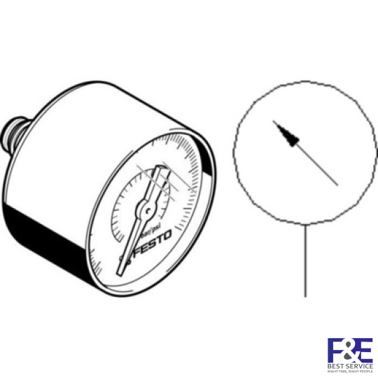 Đồng hồ đo &#225;p suất Festo PAGN-40-1.6M-P10