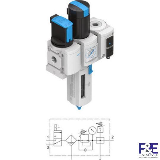 Bộ lọc kh&#237; n&#233;n Festo&#160;MSB4-1/4-C3-J1-F12-WP