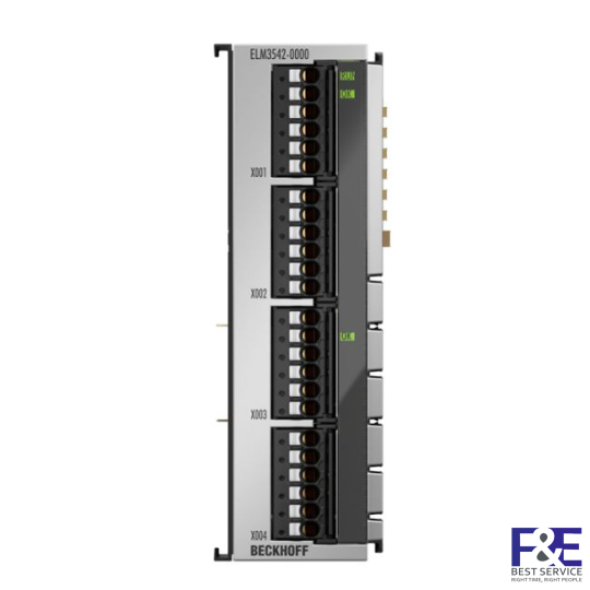 ELM3542-0000 | EtherCAT Terminal, 2-channel analog input, measuring bridge, full/half/quarter bridge, 24 bit, 1 ksps, TEDS
