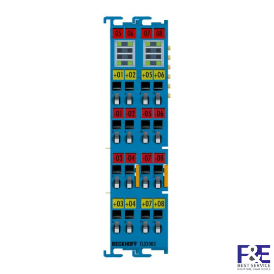 ELX2008 | EtherCAT Terminal, 8-channel digital output, 24 V DC, 30 mA, Ex i
