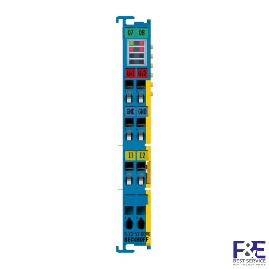 ELX3152-0090 | EtherCAT Terminal, 2-channel analog input, current, 0/4…20 mA, 16 bit, single-ended, Ex i, TwinSAFE SC