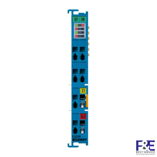 ELX3181 | EtherCAT Terminal, 1-channel analog input, current, 4…20 mA, 16 bit, single-ended, HART, Ex i