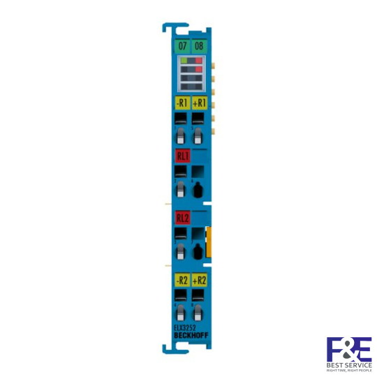 ELX3252 | EtherCAT Terminal, 2-channel analog input, potentiometer, 300 ?…40 k?, 16 bit, Ex i