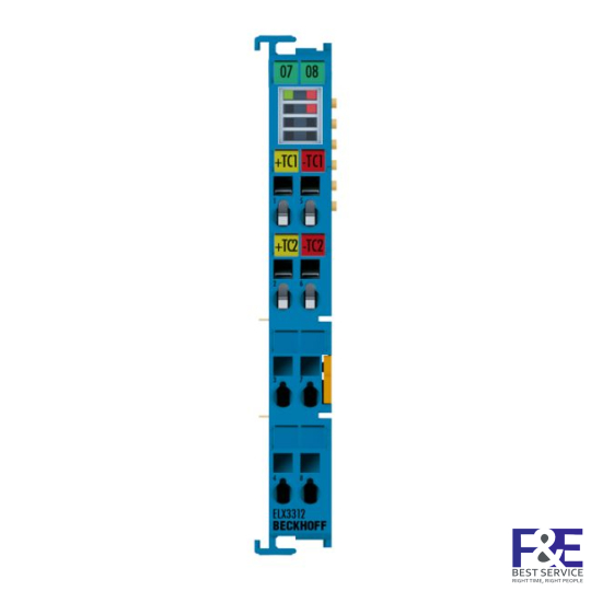 ELX3312 | EtherCAT Terminal, 2-channel analog input, temperature, thermocouple, 16 bit, Ex i