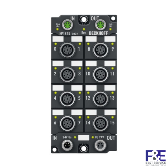 EP1839-0022 | EtherCAT Box, 16-channel digital input, 24 V DC, M12, with diagnostics