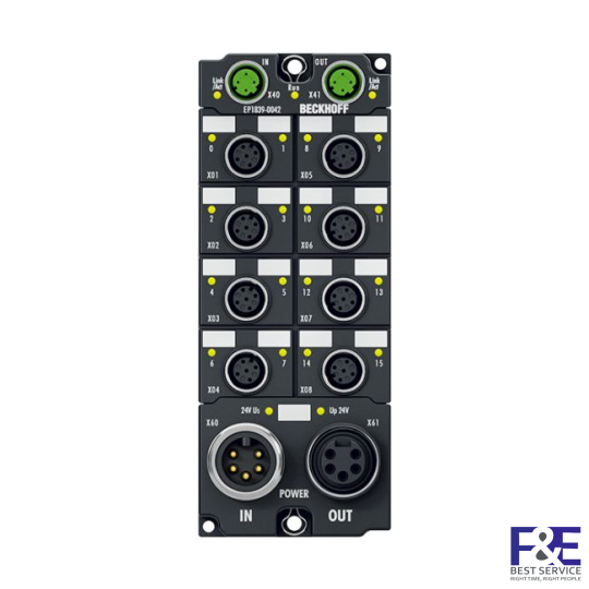 EP1839-0042 | EtherCAT Box, 16-channel digital input, 24 V DC, M12, with diagnostics
