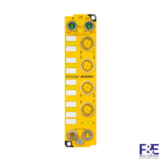EP1918-0002 | EtherCAT Box, 8-channel digital input, 24 V DC, M12, TwinSAFE, TwinSAFE Logic
