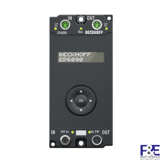 EP6090-0000 | EtherCAT Box, display with navigation switch, operating hours counter