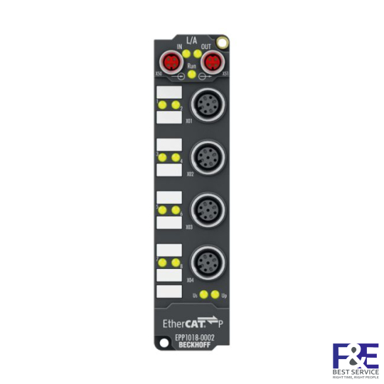 EPP1018-0002 | EtherCAT P Box, 8-channel digital input, 24 V DC, 10 µs, M12