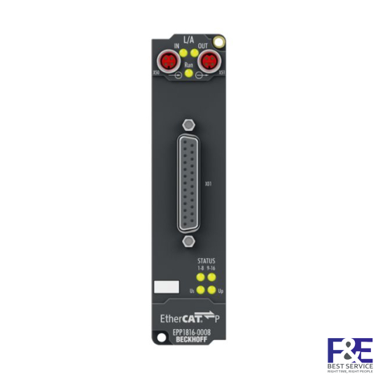 EPP1816-0008 | EtherCAT P Box, 16-channel digital input, 24 V DC, 10 µs, D-sub