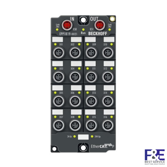EPP1819-0021 | EtherCAT P Box, 16-channel digital input, 24 V DC, 10 µs, M8