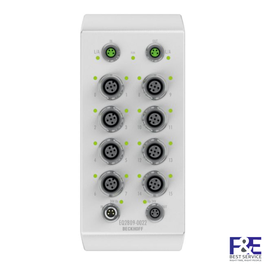 EQ2809-0022 | EtherCAT Box, 16-channel digital output, 24 V DC, 0.5 A, M12, stainless steel
