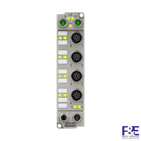 ER1018-0002 | EtherCAT Box, 8-channel digital input, 24 V DC, 10 µs, M12, zinc die-cast