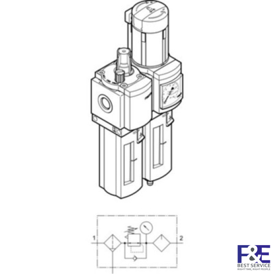 Bộ lọc kh&#237; n&#233;n Festo&#160;MSB4-1/4-FRC5-J1M1-Z
