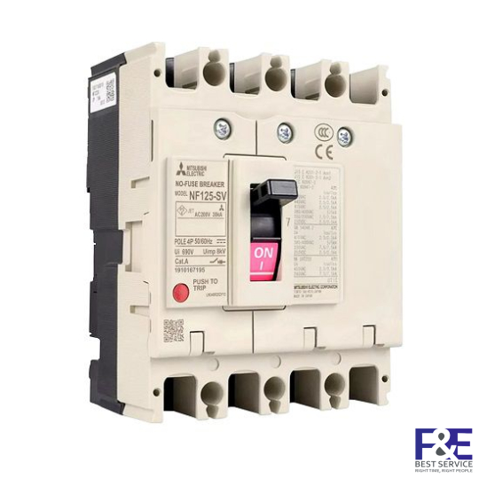 MCCB Mitsubishi NF125-SV 4P 125A 30kA