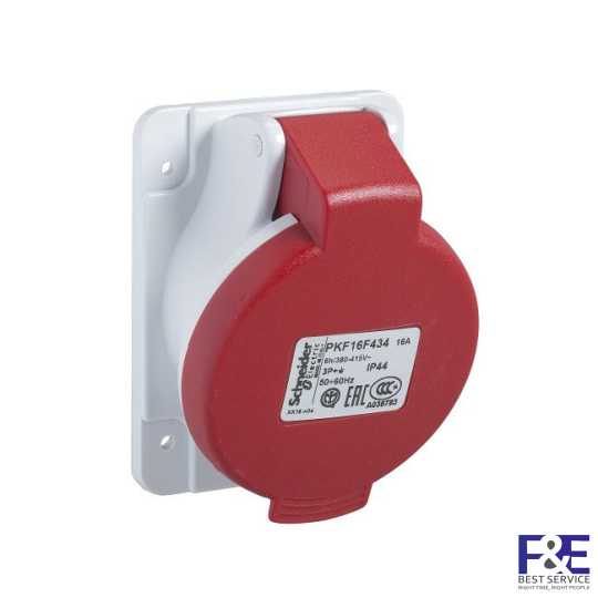 Ổ cắm âm Schneider PKF16F434, 16A, 3P+E, 400V