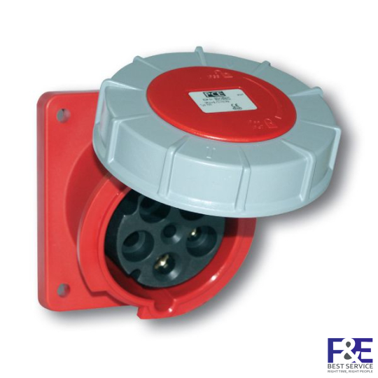 Ổ cắm âm Panasonic F445-6 125A 5P 400V IP67 (dạng nghiêng)