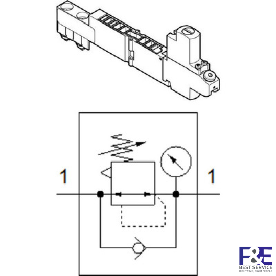 Tấm điều chỉnh Festo VMPA1-B8-R1-M5-06