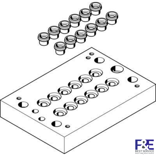Tấm kết nối Festo CPV14-VI-P6-1/8-C