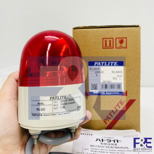 Đèn quay Patlite RU-220-R