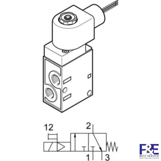 Van điện từ Festo MFH-3-1/4-24-NPT-EX