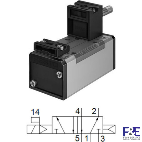 Van điện từ Festo MFH-5/2-D-1-C