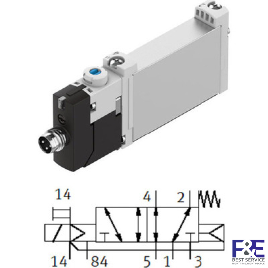 Van điện từ Festo VUVG-B10-M52-RZT-F-1R8L