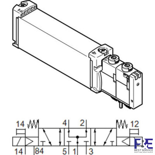 Van điện từ Festo VUVG-B18-P53U-ZT-F-1T1L